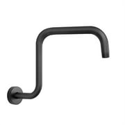 13inch Bathroom Shower Head Arm Accessory Extension Black Gold Brushed Wall Mounted Rod Hardware Rainfall Replacement Pipe Parts Black