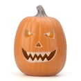 thumbnail image 1 of 13inch Halloween Pumpkin Lantern with Pre-lit LED Bulbs for Garden, Patio, Front Door Decoration - Scary Face, 1 of 6