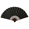 thumbnail image 1 of 13inch Large Rave Fan Popping Fan Clacking Fans for Line Dancing,Hand Fans for Women Foldable,Boots on The Ground Fan,Portable for Outdoor,Wedding,Party,Decoration(Black,1 Pack), 1 of 6