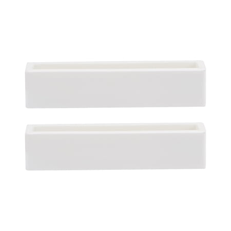13ml 90x20x20mm Alumina Crucible Boat Sample Holder Furnaces 2 Pack