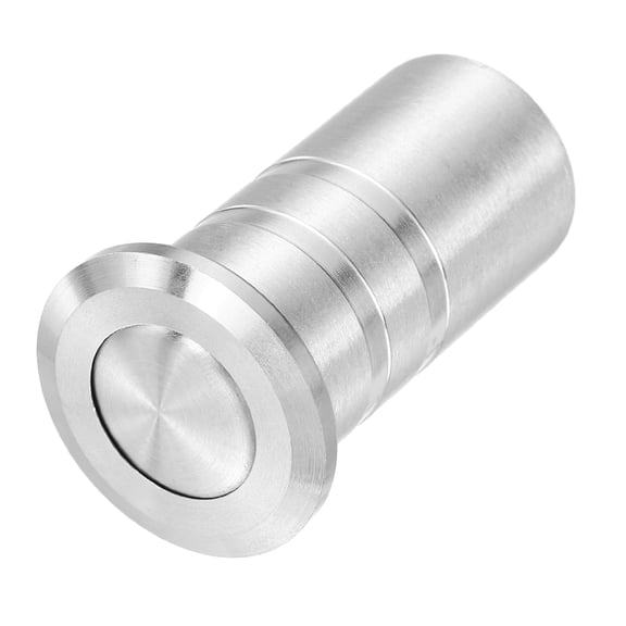 13mm/0.51" Door Latch Dust Protector, 304 Stainless Steel Dust-Proof Security Sliding Lock Inserts, Barrel Bolt Lock Accessories for Interior and Outdoor Latch, Silver