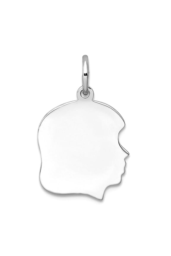 13mm 925 Sterling Silver Engraveable Disc Charm Polish Front Back Pendant Necklace for Women