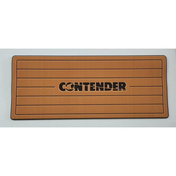 13mm EVA Helm Pad Compatible with Contender Boats, Seadek Style Non-Skid Faux Teak Marine Decking, High-Bond Adhesive Anti-Fatigue Mat