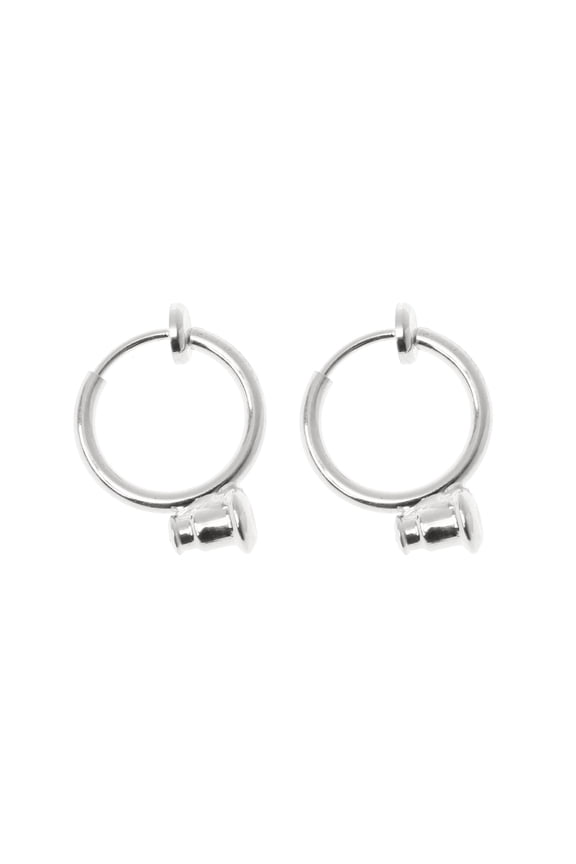 13mm Round Copper Clip-on Hoop Earrings Clips Spring Hoop Ear Rings for Non-Pierced Ears Earring Making Accessary