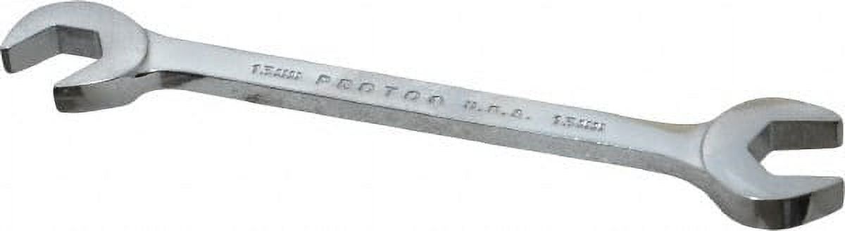 Proto Full Polish Angle Open-End Wrench - 7/16 Inch Professional Grade Wrench, Corrosion Resistant