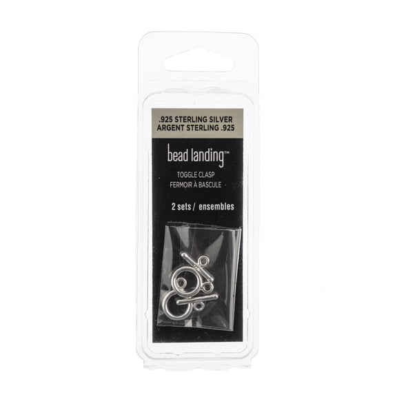 13mm Sterling Silver Round Toggle Clasps by Bead Landing