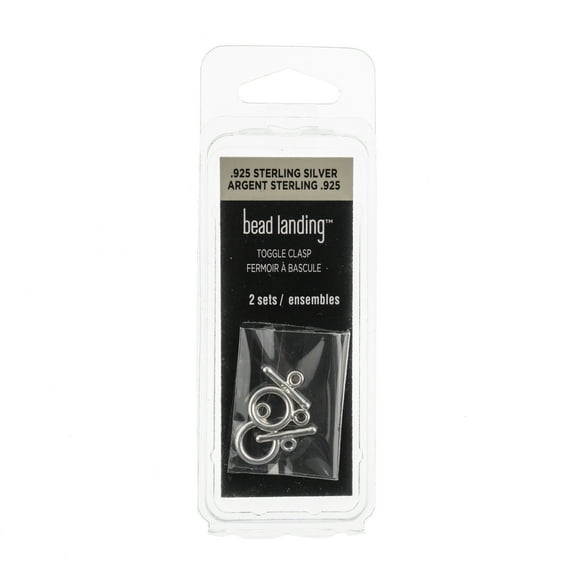 13mm Sterling Silver Round Toggle Clasps by Bead Landing