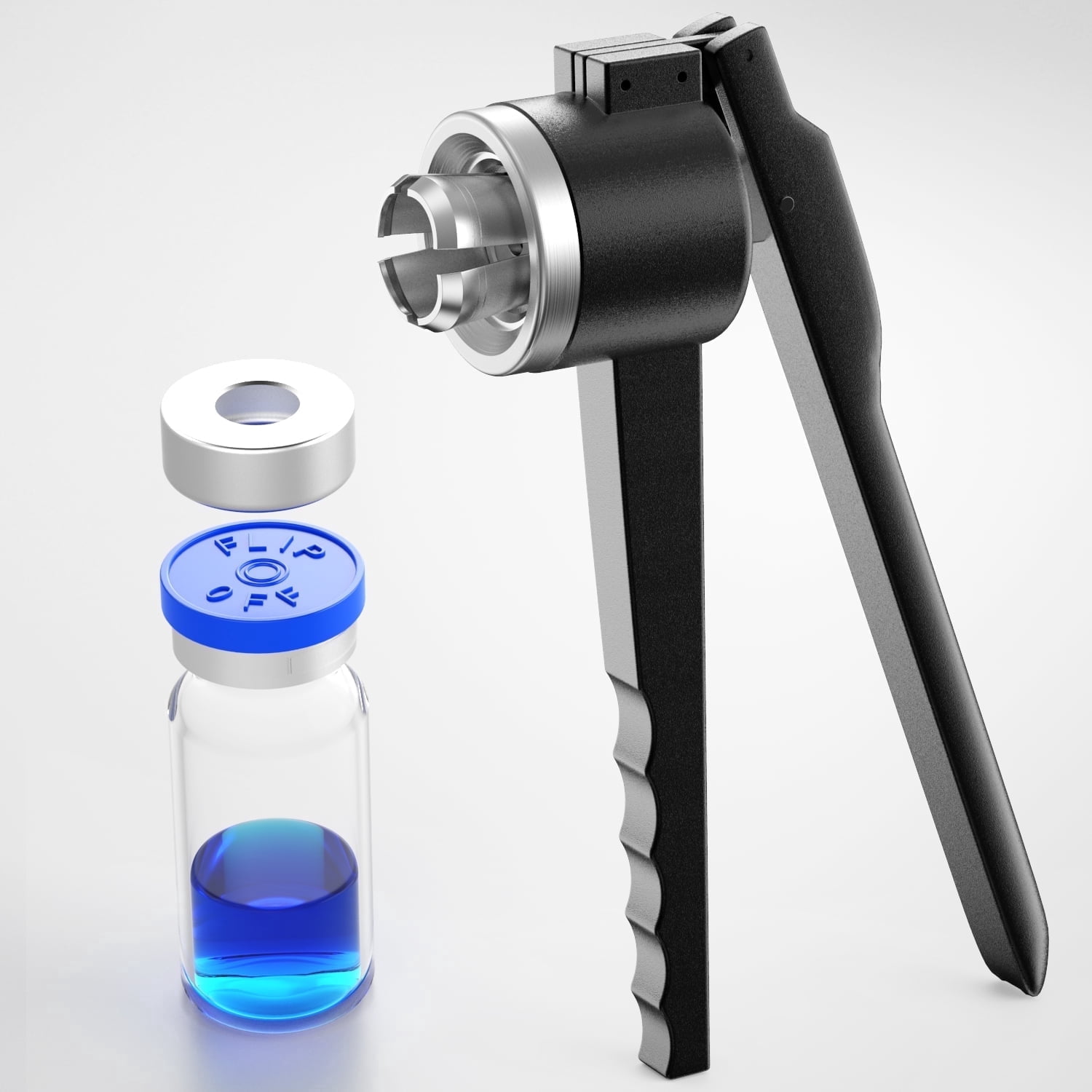 13mm Vial Manual Crimper Stainless Steel Portable Home Hand Sealing Machine Bottle Crimping Capping Tools for Aluminium Plastic Cover
