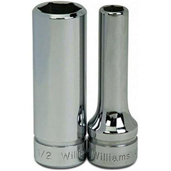 13mm x 3/8" Drive 6 Point Deep Supertorque™ Socket, Chrome Finish. Not Suitable For Impact Use. Williams® USA # JHWBMD-613