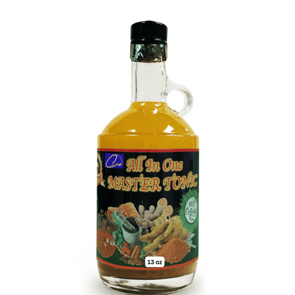 13oz Organic Fire Cider Master Tonic Juice | TASTE & SEE | with Cinnamon, Cloves, Natural Apple cider vinegar, Lemon, Ginger, Turmeric, Cayenne pepper, Honey, Water