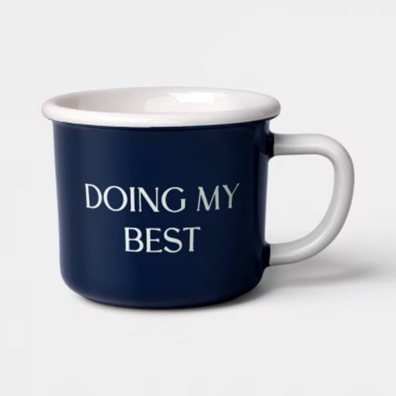 13oz Stoneware DOING MY BEST Camper Mug - Room Essentials