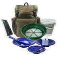 thumbnail image 1 of 13pc ASR Outdoor Gold Panning Backpack Kit Collapsible Bucket Prospecting Tools, 1 of 9
