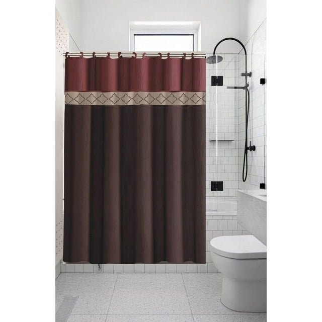 13pc DYNASTY Hotel Desing Collection Bathroom Shower Curtain 70" X 72