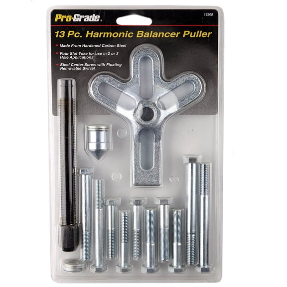 Pro-Grade Harmonic Balancer Puller with 4-Slot Yoke, 18208