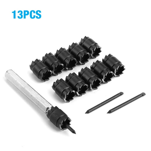 13pcs Double Sided 3/8" Rotary Spot Weld Cutter Remover Drill Bits Cut Welds Kit