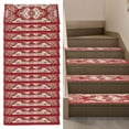 thumbnail image 1 of Set of 13 Non-Slip Washable Stair Treads Carpet Mats Polyester Self-Adhesive, 1 of 12