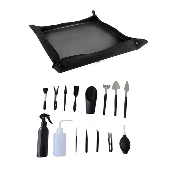 13pcs Succulent Plants Tools Set Mini Garden Hand Transplanting Mat for Indoor f