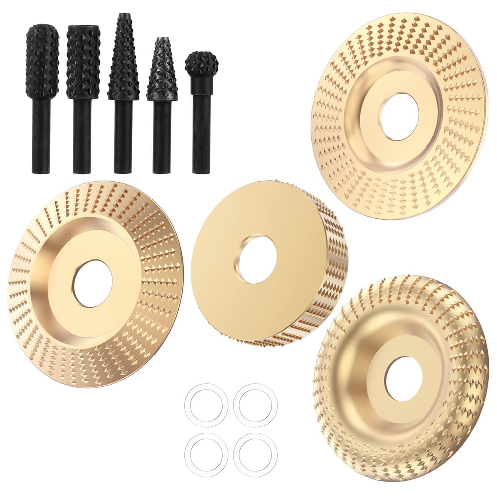 13pcs Wood Carving Disc Set Bushing Angle Grinder Wood Grinding Wheel