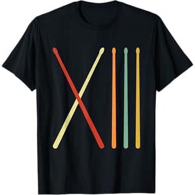 13th Birthday 13 Year Old Kids Drumsticks Roman Numerals TShirt