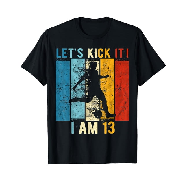 13th Birthday Boy Soccer 13 Year Old Birthday Boy TShirtS