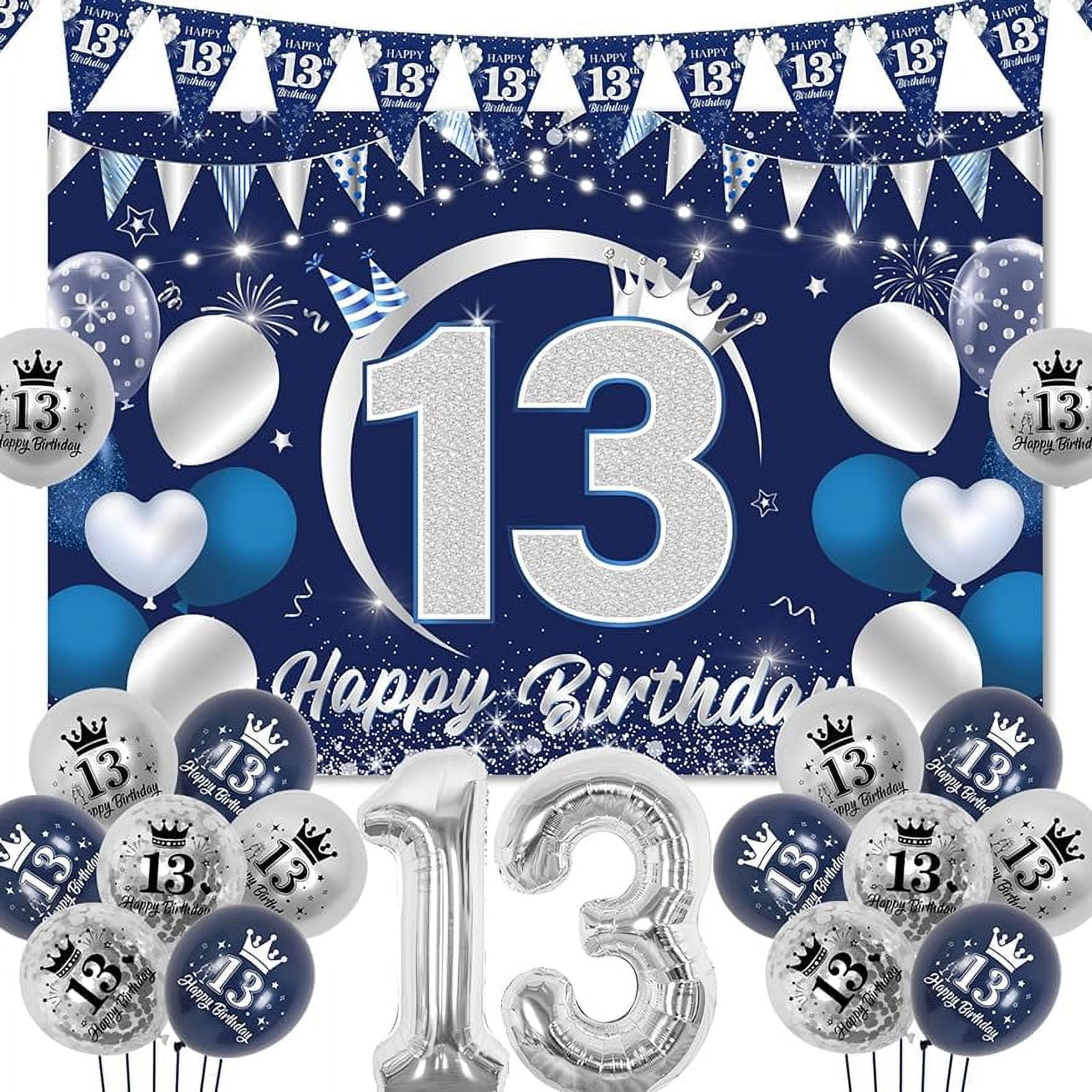 13th-birthday-decorations-for-boy-navy-blue-and-silver-happy-13th-birthday-backdrop-triangle-flag-banner-number-13-balloon-thirteen-year-old-birthday-party-supplies-walmart-com for Free Printable 13th Birthday Signs 13th Birthday Decorations for Boy Navy Blue and Silver, Happy 13th Birthday Backdrop, Triangle Flag Banner, Number 13 Balloon, Thirteen Year Old Birthday Party Supplies - Walmart.com for Free Printable 13th Birthday Signs