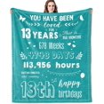 thumbnail image 1 of 13th Birthday Gifts for Girls, Gifts for 13 Year Old Girl Blanket 60x50, 13 Year Old Girl Gift Ideas, Girl Age 13 Gift Ideas, 13 Year Old Girl Birthday Gifts, 13th Birthday Decorations, 1 of 6