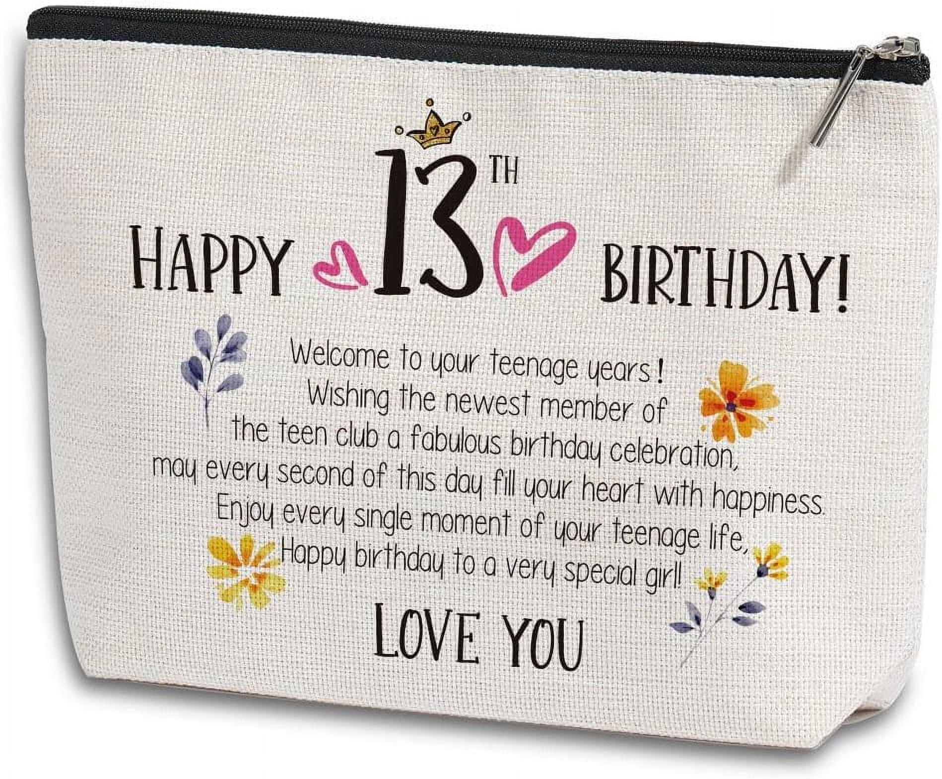 13th Birthday Gifts for Girls Makeup Bag Best Gift Ideas for 13 Year