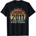 thumbnail image 1 of 13th Birthday Gifts Vintage 2011 Official Teenager 13 Yr Old T-Shirt, 1 of 3