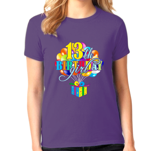 13th Birthday Girl Shirt 13 Year Old Birthday Shirt Girl 13th Birthday Cute Girls Birthday Shirt