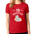thumbnail image 1 of 13th Birthday Girl Shirt 13 Year Old Girl Birthday Shirt Cat Shirts for Girls Cute Girls Birthday Shirt, 1 of 7