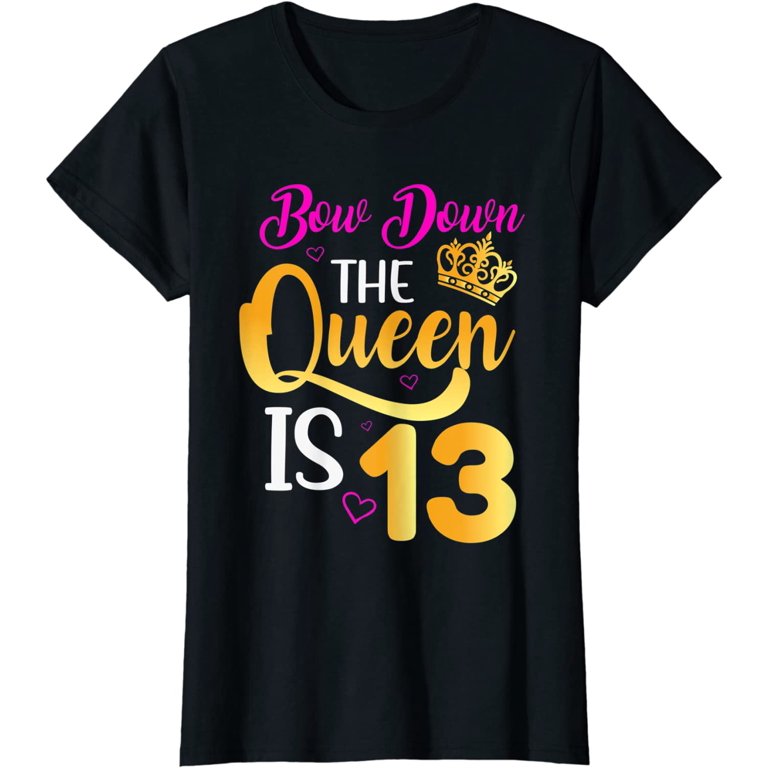Womens Funny 13th Birthday T Shirt Official Girls Teenager Gift