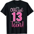 thumbnail image 1 of 13th Birthday Girls 13 Years Teen Teenager Birthday T-Shirt, 1 of 3