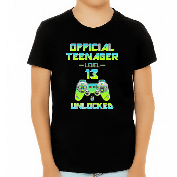 13th Birthday Shirt Boy - Official Teenager Shirt Birthday Boy Shirt 13 Gift - Happy Birthday Shirt