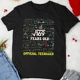thumbnail image 1 of 13th Birthday Tshirt Square Root of 169 13 Years Old Official Teenager Birthday T-shirt For Kids Boys Girls, 1 of 5