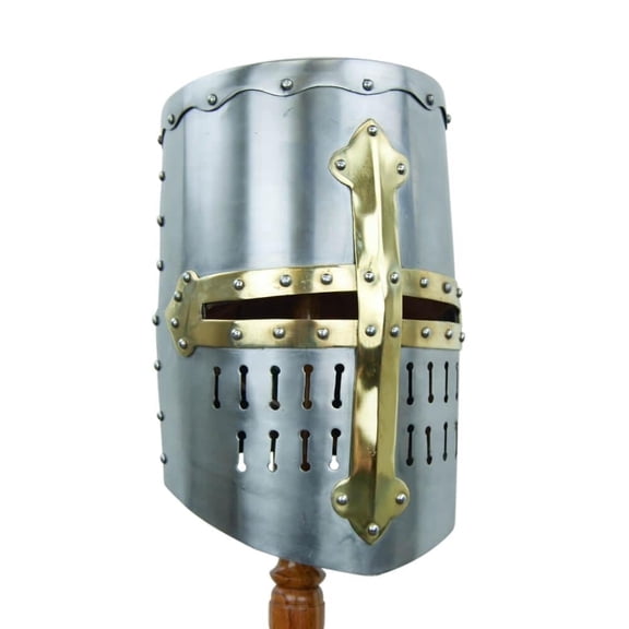 Thor Instruments 13th Century Great Helm Costume Accessories, with 18 Gauge