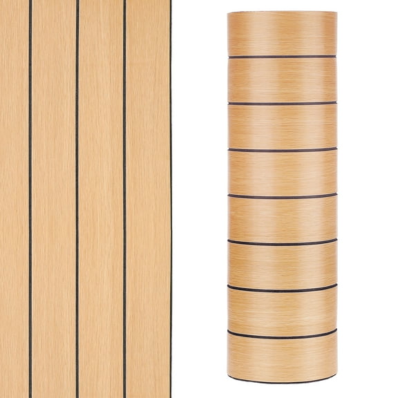 13x 98'' 3D Roll Wood Slat Wall Panel Peel and Stick Light Slat Wallpaper for Bedroom Living Room Self Adhesive Foam