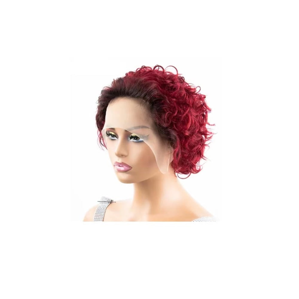 13x1 Lace Front Human Hair Wig Short Bob Preplucked Indian Remy Wig