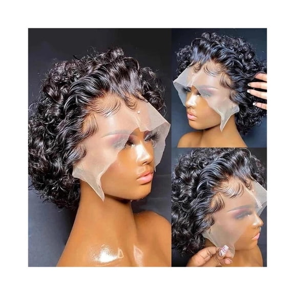 13x1 Lace Front Human Hair Wig Short Bob Preplucked Indian Remy Wig