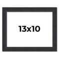 thumbnail image 1 of 13x10 Frame Black Real Wood Picture Frame Width 1.25 Inches | Interior Frame Depth 0.5 Inches |, 1 of 8