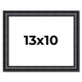 thumbnail image 1 of 13x10 Frame Black Real Wood Picture Frame Width 1.25 inches | Interior Frame Depth 0.5 inches |, 1 of 8