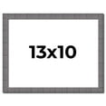 thumbnail image 1 of 13x10 Frame Blue Kingsley Pewter Solid Wood Picture Frame Width 0.75 Inches |Interior Depth 0.5, 1 of 8