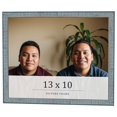 thumbnail image 1 of 13x10 Frame Blue Scuffed Farm Board Solid Wood Picture Frame Width 0.75 Inches | Interior Depth 0.5, 1 of 8
