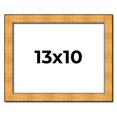 thumbnail image 1 of 13x10 Frame Gold Rustic Solid Wood Picture Frame | 1.25 Inch Wide Moulding | Rustique Gold, 1 of 8