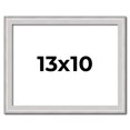 thumbnail image 1 of 13x10 Frame Silver Inner Slope Bevel Picture Frame | 1 Inch Moulding Width | 0.75 Inch Rabbet Depth, 1 of 8