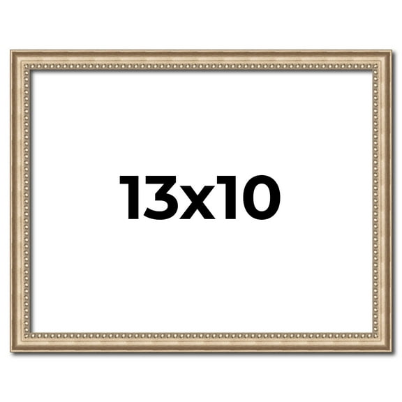 13x10 Frame Silver Real Wood Picture Frame Width 0.75 Inches | Interior Frame Depth 0.5 Inches |