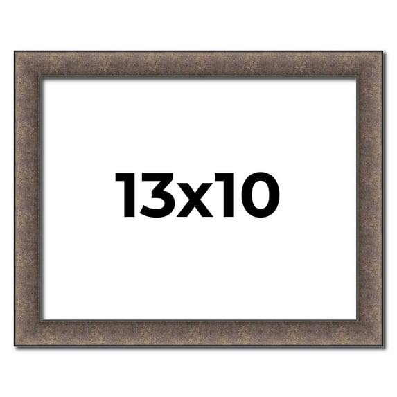 13x10 Frame Silver Real Wood Picture Frame Width 1.25 Inches | Interior Frame Depth 0.5 Inches |