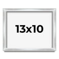 thumbnail image 1 of 13x10 Frame Silver Whitewashed Wood Grain Solid Wood Shadow Box | 0.75 Inch Moulding Width | 0.75, 1 of 8