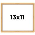thumbnail image 1 of 13x11 Frame Beaded Gold Solid Wood Picture Frame | 0.75 Inches Moulding Width | Liscio Oro, 1 of 8