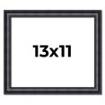 thumbnail image 1 of 13x11 Frame Black Real Wood Picture Frame Width 1.25 inches | Interior Frame Depth 0.5 inches |, 1 of 8
