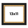 thumbnail image 1 of 13x11 Frame Gold Real Wood Picture Frame Width 2.25 Inches | Interior Frame Depth 0.5 Inches |, 1 of 8